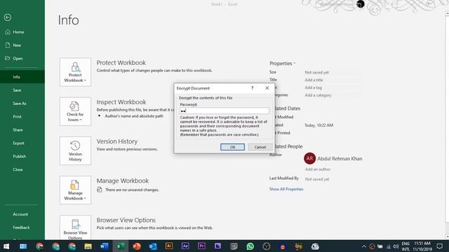 HOW TO PROTECT MS OFFICE DOCUMENTS WITH PASSWORD | MS OFFICE 2019 | TUTORIAL| KnowledgeDom - Englis смотреть онлайн