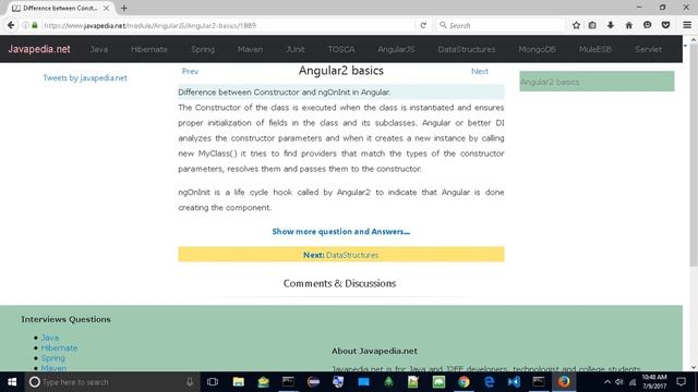 Difference between Constructor and ngOnInit in Angular.
| javapedia.net смотреть онлайн