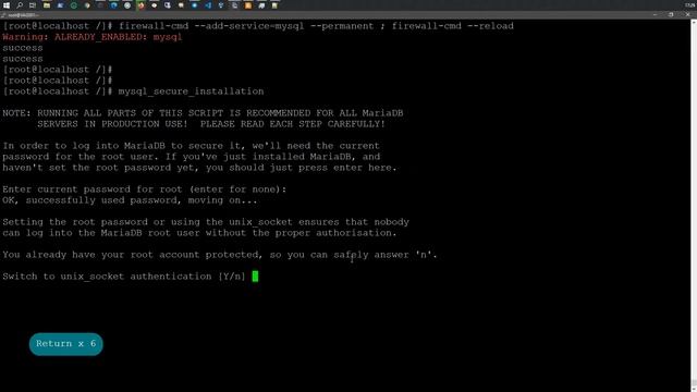 Установка MariaDB Server & MyCLI в Fedora Server 33 смотреть онлайн