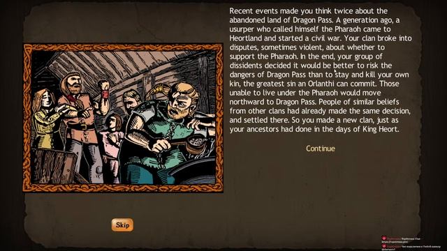Учим английский играя в игру 1999 года №1 ► King of Dragon Pass смотреть онлайн