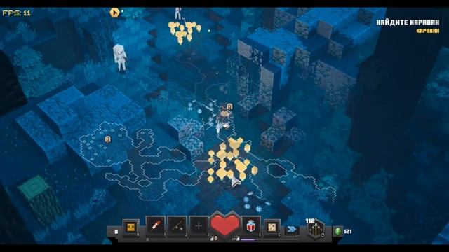Minecraft Dungeons #1 - Остров кальмаров и Леса криперов! + как найти уровень "Жуткая Крипта" смотреть онлайн