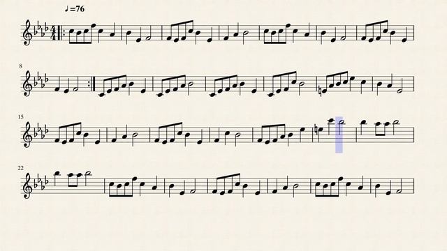 Ito wa Kanashi (The Most Are Sad) Flute Sheet Music смотреть онлайн