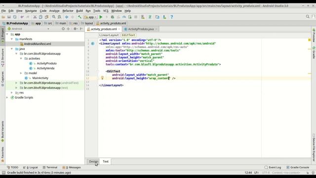 Android Básico #7 - Criando a interface de cadastro de produtos смотреть онлайн