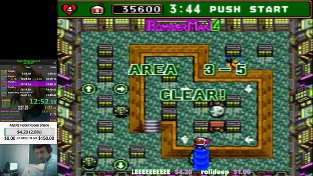 23:41 Super Bomberman 4 Any% 1P смотреть онлайн