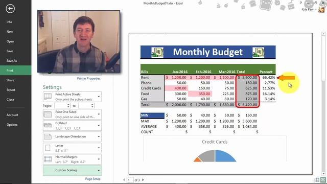 9 Excel 2 Changing the Margins, Scaling and Orientation смотреть онлайн