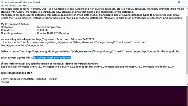 How to Install MongoDB 3.2 on Linux смотреть онлайн