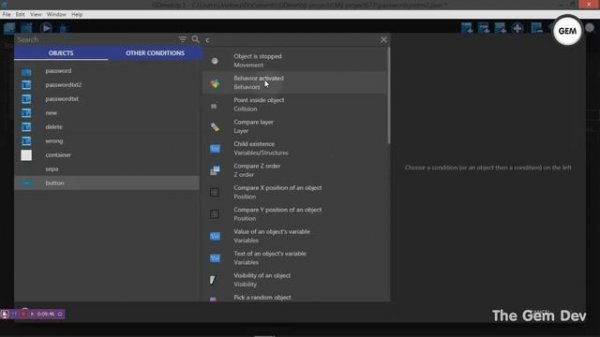 How to create a Password System | GDevelop 5