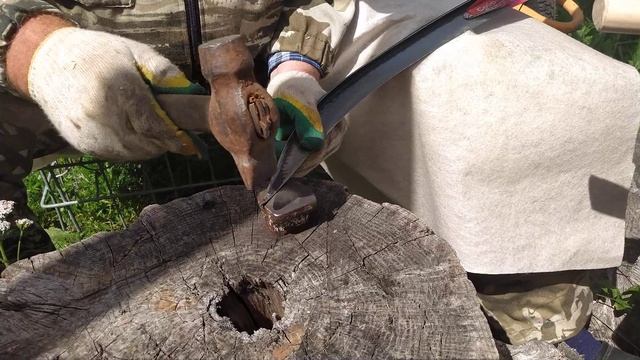 Литовка,- от покупки до дела.   Часть 6 ( отбивка )