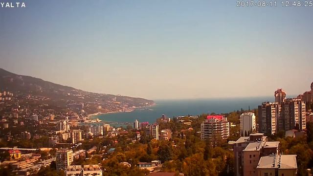 Камера - Ялта, Крым 2017-08-11. День за 5 минут