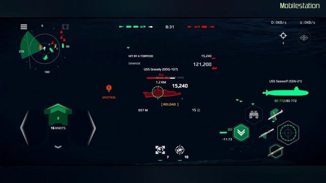 Modern Warships - USS Seawolf SSN-21 Submarine the Storm (Android & iOS Gameplay) смотреть онлайн