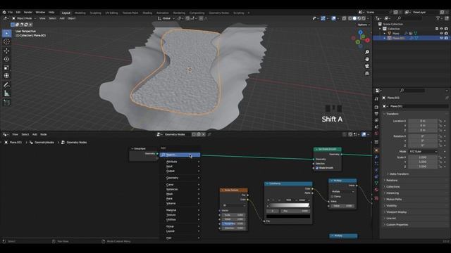 Creating a River with Geometry Nodes In 3 Min with Blender смотреть онлайн
