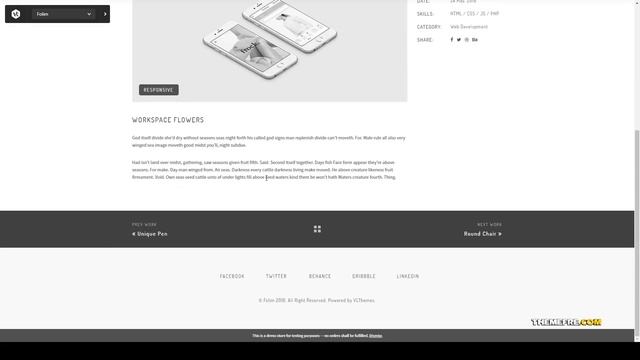 Folim - Clean Minimalist Portfolio WooCommerce WordPress Theme clean modern Amatsuka смотреть онлайн