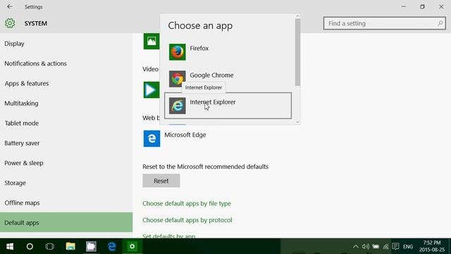 Windows 10 How to make internet explorer default web browser and add it to taskbar смотреть онлайн