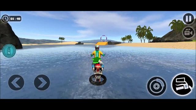 Beach Motocross Bike Water Surfing Game | Motorcycle Bike Game | Bike Extreme Racing Game смотреть онлайн