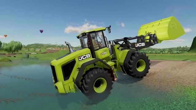 COLORED JCB BULLDOZERS DEATH RUN - Farming Simulator 22 смотреть онлайн