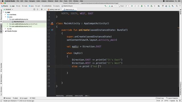Android Development Enums in Kotlin смотреть онлайн