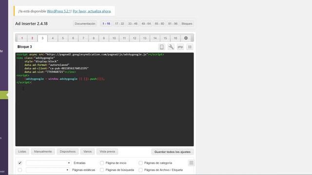 AD INSERTER VIDEO TUTORIAL Plugin Gratuito para WordPress - COLOCAR ANUNCIOS de GOOGLE ADSENSE смотреть онлайн