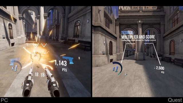 Oculus Quest VS PC - ROBO RECALL - Graphics Side-by-side Comparison