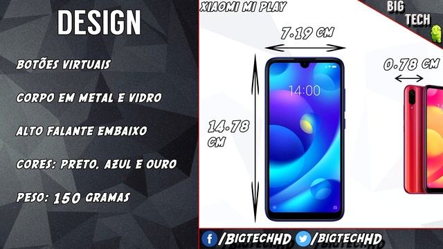 Xiaomi Mi Play PT-BR | Custo benefício com Helio P35 | BigTech смотреть онлайн