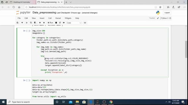 Image Data Preprocessing Using Open CV and Pillow | Tutorial 2 | machine learning. смотреть онлайн