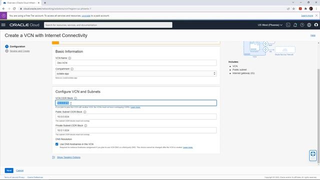 Oracle Cloud Infrastructure- Crear una Virtual Cloud Network (VCN) смотреть онлайн