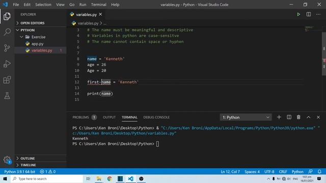Python Variables | Python Programming Series смотреть онлайн