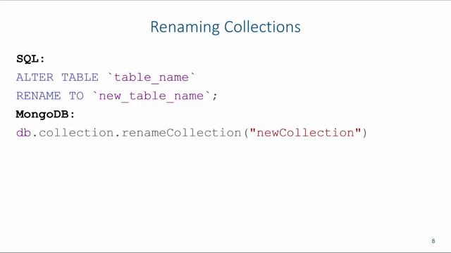 NoSQL: Creating Collections in MongoDB смотреть онлайн