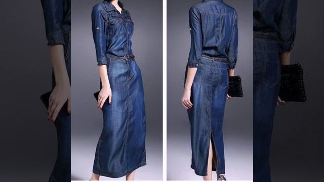 simple and stylish denim bodycon dress denim frocks styles and ideas for women and girls смотреть онлайн