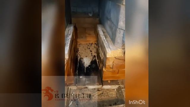 Демонтаж банной кирпичной печи, после возгорания. смотреть онлайн