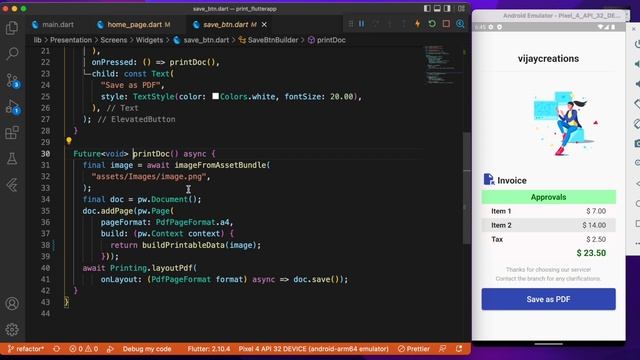 Print or save widgets as documents in Flutter app смотреть онлайн