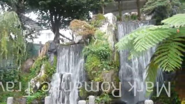 Гонконг - парк в деловом центре города и водопад - Hongkong - downtown park with waterfall смотреть онлайн