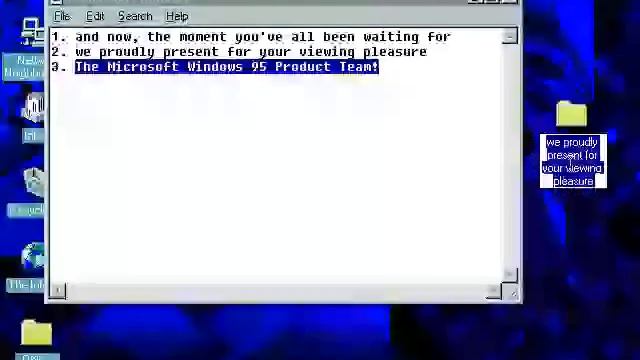 Windows 95 Easter Egg-FAILED!!! смотреть онлайн