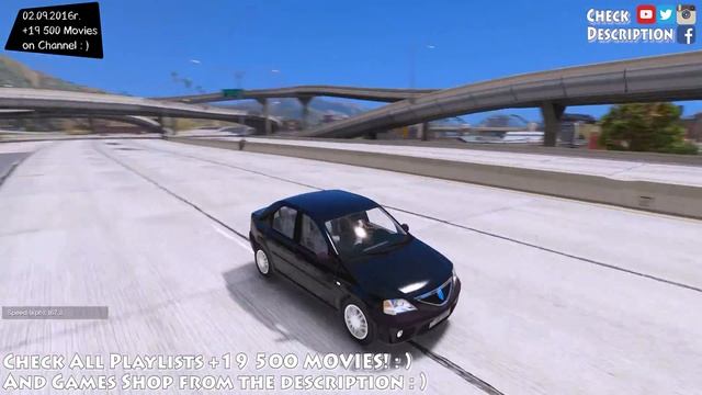 Dacia Logan 2004 - GTA V MOD | 2.7K / 1440p ! _REVIEW смотреть онлайн