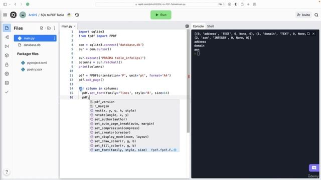 SQL to PDF Table | Automate Everything with Python смотреть онлайн