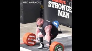 Eddie Hall 2019 deadlifts world records 1,100 lbs (500 kg)! 😱🔥