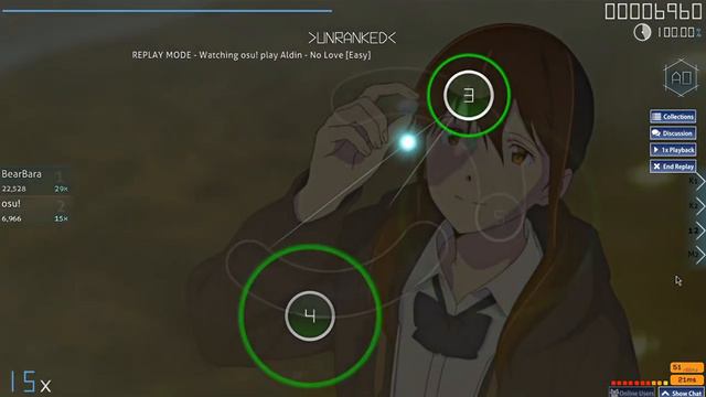 "Adlin - No Love" osu map смотреть онлайн