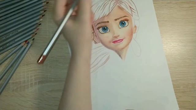 Рисуем Анну Холодное сердце/Drawing frozen Anna смотреть онлайн