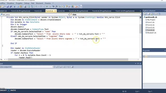 metodo executereader selezione query parametriche смотреть онлайн