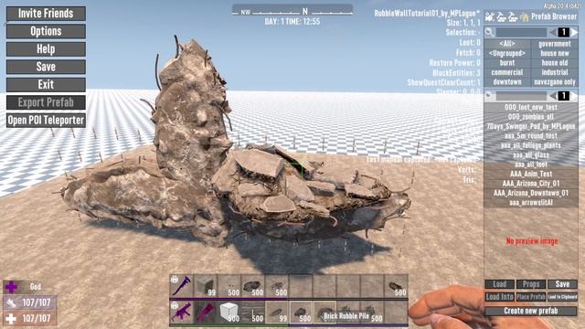 Rubble Wall Tutorial - 7D2D Prefab Editor смотреть онлайн