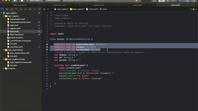 Registro y login swift + php + MySql смотреть онлайн