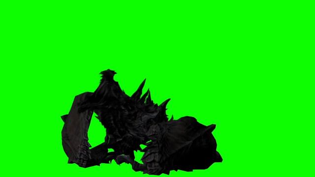 DRAGON Green Screen Alduin Skyrim Royalty Free Green Screen Footage 3DS MAX compositing CG animatio смотреть онлайн
