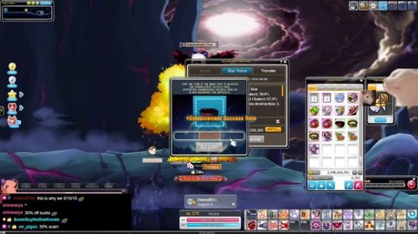 [Maplestory] Starforce your eyepatch with 1 easy trick (Damien hates this).