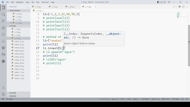 List in python | The Absolute Beginner | Python Series #17 смотреть онлайн