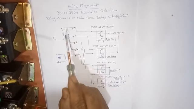 90V To 280V Automatic Stabilizer Relay Connection With Time Delay And High Cut.YT- 104 смотреть онлайн