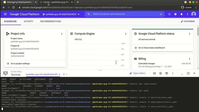 Managing Deployments Using Kubernetes Engine | Kubernetes in Google Cloud | QwikLabs - [GSP053] смотреть онлайн