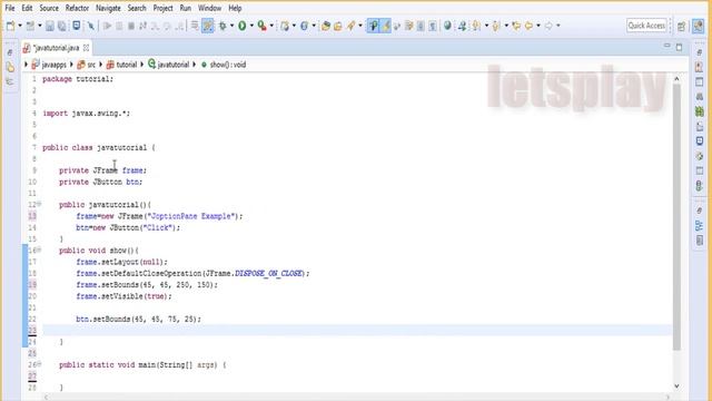 Video #78 - Java Swing Tutorial - JoptionPane Example - showInputDialog смотреть онлайн