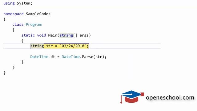 C# Tutorials For Beginners - 16. Convert String To DateTime Using DateTime.Parse() смотреть онлайн