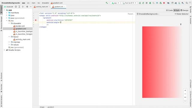 Gradient Backgrounds with Drawable смотреть онлайн