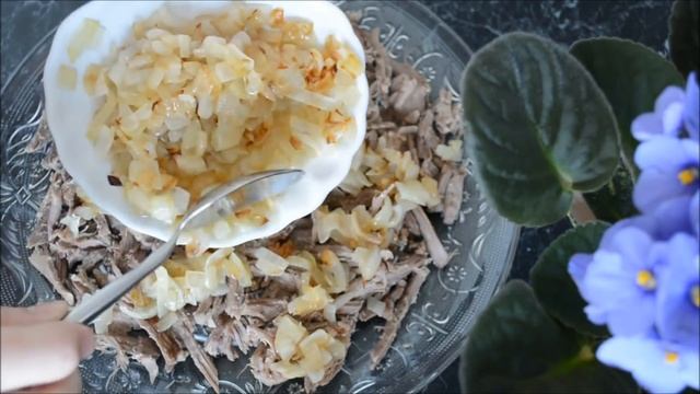Салат с мясом говядины смотреть онлайн