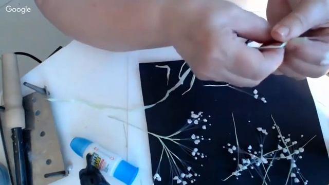 Белые цветы гипсофила из ткани смотреть онлайн